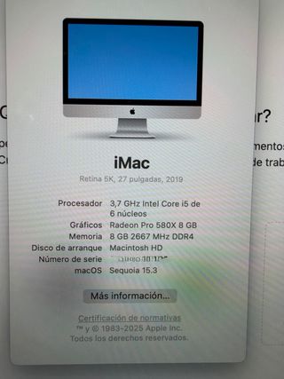 IMAC 27 5K (2020) 3.7 GHZ BGB FD 2 TB