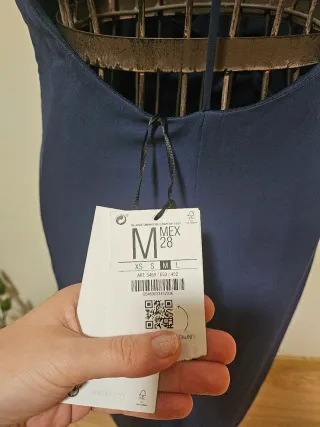 Vestido Bershka azul tamanho M