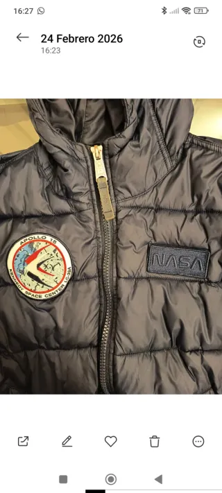 Chaqueta Alpha Industries NASA Azul