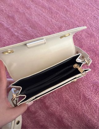 Mala de ombro bege da Shein