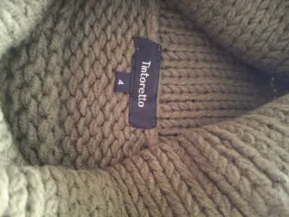 Jersey cuello vuelto grueso verde oliva