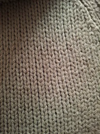 Jersey cuello vuelto grueso verde oliva