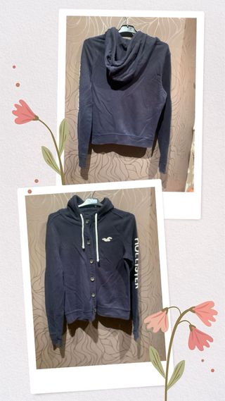 Chaqueta Hollister y Polar Azul