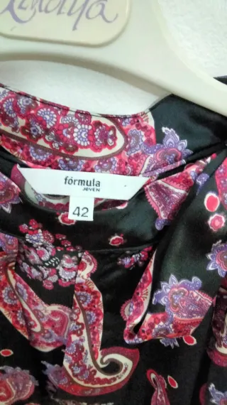Camisa Formula Joven Paisley Negra Morada