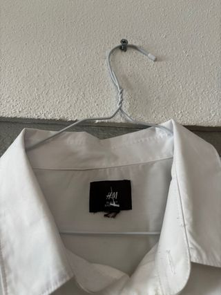 Camisa social homem branca H&M