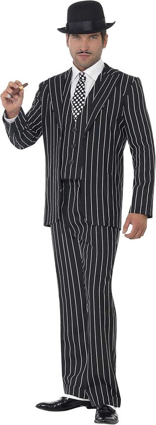 Smiffys Disfraz de jefe gánster vintage, con chaqu