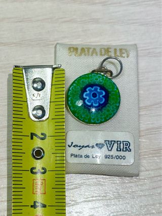 Colgante Millefiori Cristal y Plata