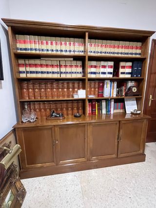 Estantería madera 200cm + Mueble