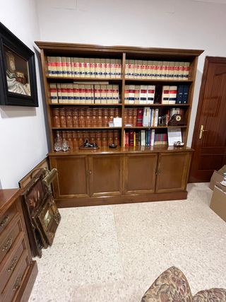 Estantería madera 200cm + Mueble