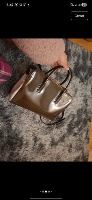 Bolso Bimba y Lola Negro y Dorado