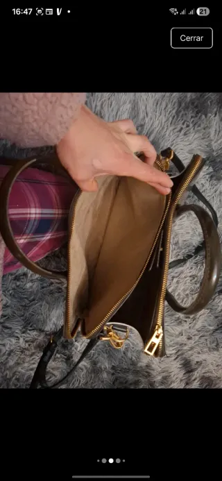 Bolso Bimba y Lola Negro y Dorado