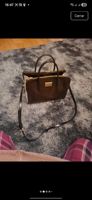 Bolso Bimba y Lola Negro y Dorado