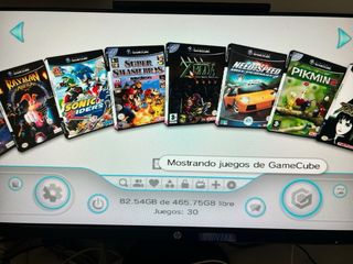 Nintendo Wii con accesorios y disco duro