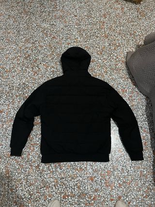 Piumino nero cotone e seta