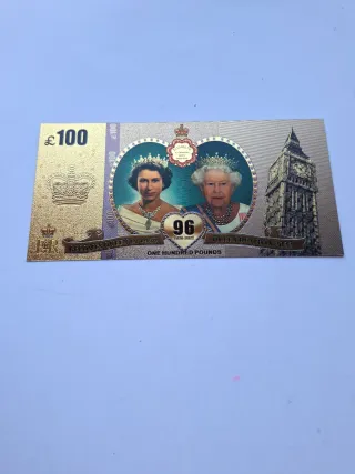Billete Conmemorativo Reina Isabel II