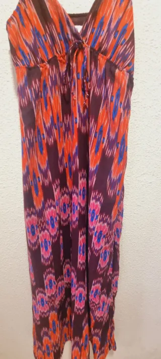 Vestido largo estampado talle 42