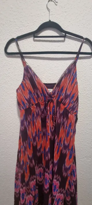 Vestido largo estampado talle 42
