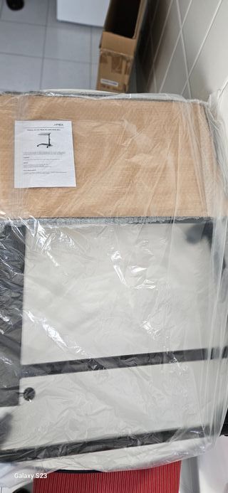 Mesa de cama Milano Negra y Madera