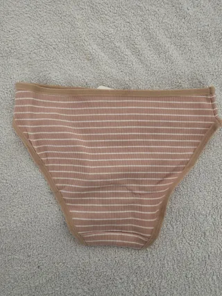 Bragas HANA a rayas (beige, negro, gris)