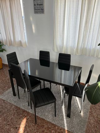 Juego de Comedor Negro