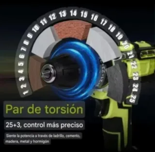 Taladro Atornillador Recargable (2 Baterías)