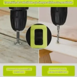 Taladro Atornillador Recargable (2 Baterías)