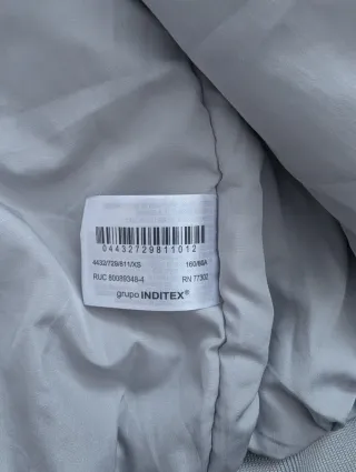 Chaqueta Bomber Gris