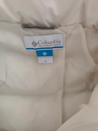 Chaqueta Columbia rosa y blanca