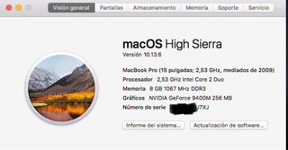URGENTE MacBook Pro 15 2009 SSD 240GB 8GB RAM