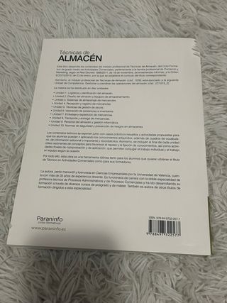 Libro Técnicas de almacén