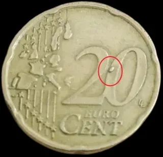 2004 DEFECTO MONEDA 0,20€ EXCESO DE METAL