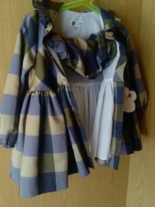 Vestido de niña a cuadros