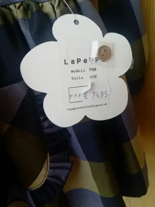 Vestido de niña a cuadros