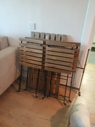 Conjunto Mesa y 4 Sillas Ikea TÄRNÖ
