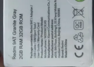 Redmi 9AT Gris 2GB RAM 32GB ROM