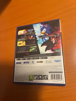 Sonic Shadow Generations PS5 Day One Edition