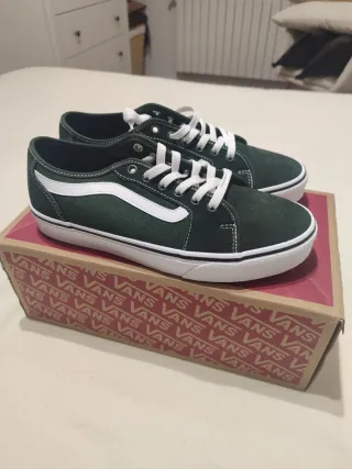 Zapatillas Vans Verdes y Blancas