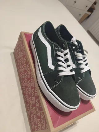 Zapatillas Vans Verdes y Blancas