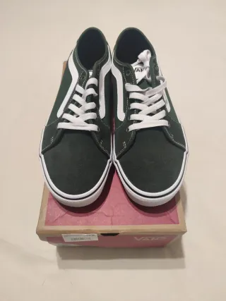 Zapatillas Vans Verdes y Blancas