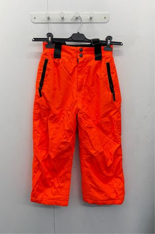 Pantalones de nieve infantiles naranja