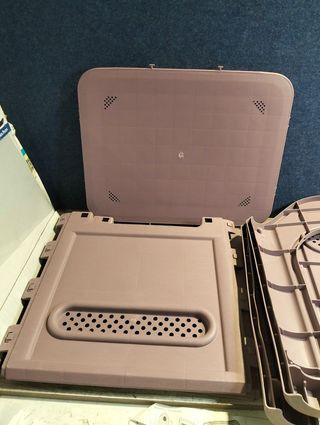 Caseta para perro azul/morado 66x75x59 cm