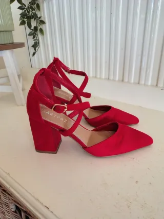 Tacones Rojos Marypaz Ante Talla 36