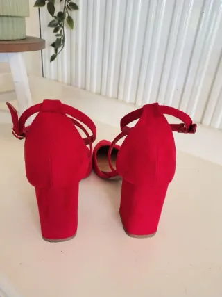 Tacones Rojos Marypaz Ante Talla 36