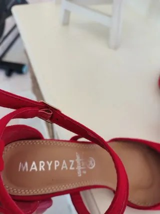 Tacones Rojos Marypaz Ante Talla 36