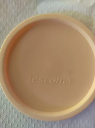 4 Moldes Flan/Cuajada Plástico Naranja/Blanco