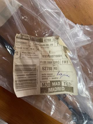 Cerradura delantera izquierda Renault 8200000661