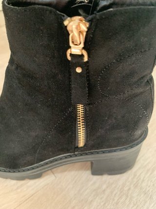 Botines negros tacón ancho
