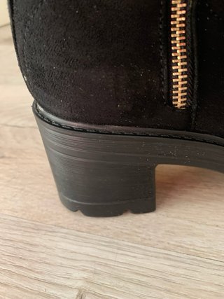 Botines negros tacón ancho