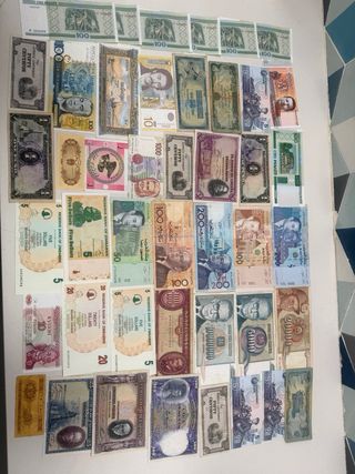 Lote  Billetes Mundo