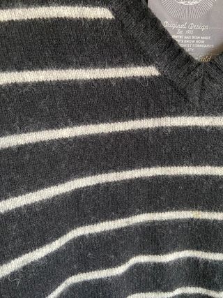 Jersey caballero Springfield negro rayas blancas